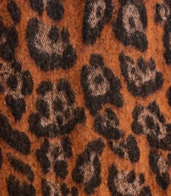 Discount Grote bruine luipaardsjaal DAMES Sjaals