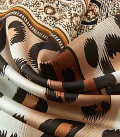 Best Grote vierkante zijden sjaal Original Leopard Zoé DAMES Sjaals