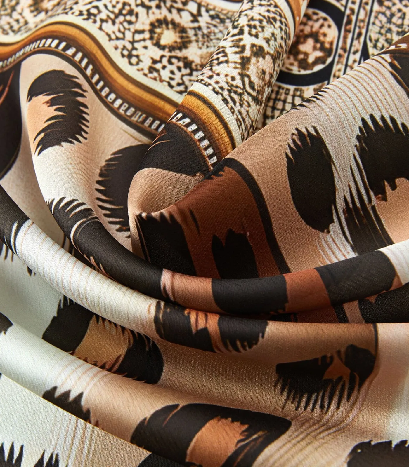 Best Grote vierkante zijden sjaal Original Leopard Zoé DAMES Sjaals