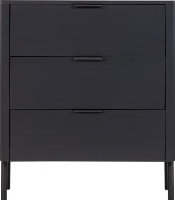 WOOOD Gunnar Ladekast - Grenen - Matzwart - 93x94x52