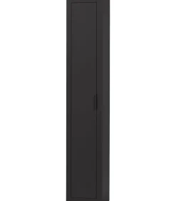 Hot Gunnar Smalle Hoge Kast - Grenen - Matzwart - 217x45x39 Meubels