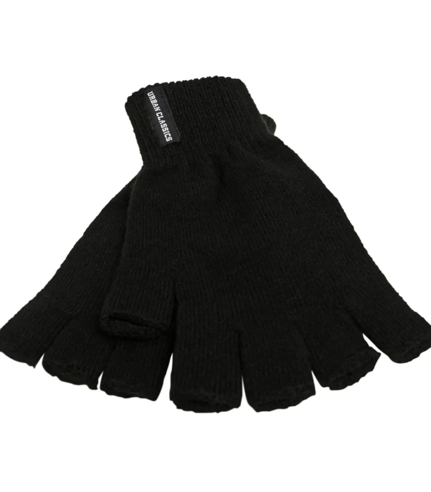 DAMES Urban Classics HALF FINGER - Handschoenen - Zwart