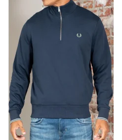 Clearance Half zip sweatshirt - dark airforce light ice bayleaf Heren Truien & Cardigans