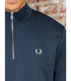 Clearance Half zip sweatshirt - dark airforce light ice bayleaf Heren Truien & Cardigans