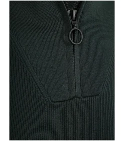 Heren Suitable Half Zip Trui Tias Cooldry Knit Mosgroen