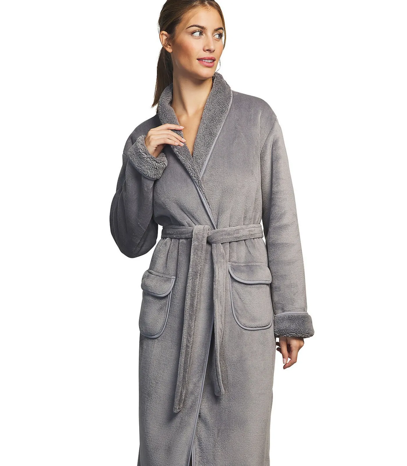 Sale Halflange badjas Supersoft DAMES Badjassen