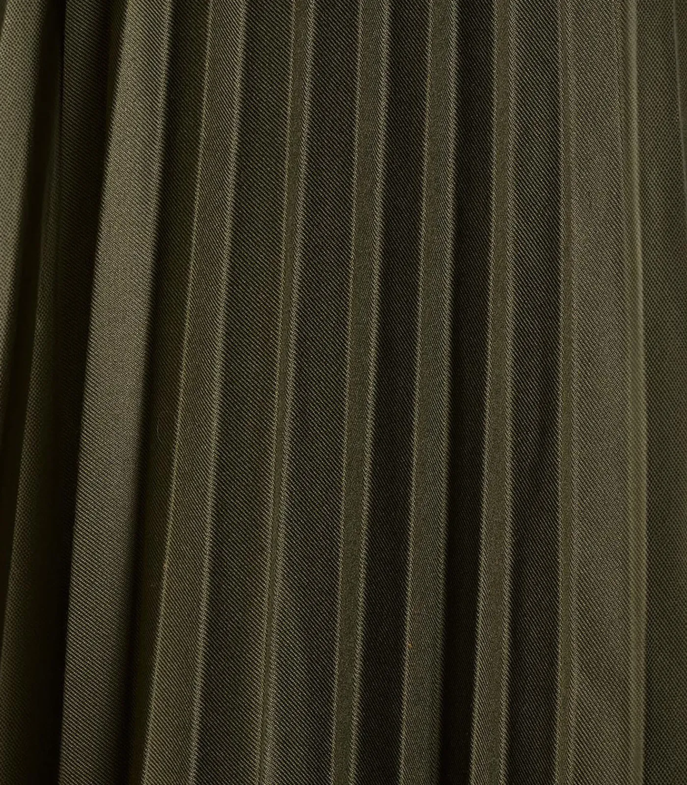 Online Halflange kaki plooirok van flanel DAMES Rokken