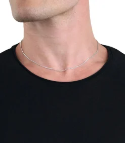 New halsketting voor mannen en vrouwen, unisex, 925 Sterling zilver Heren Kettingen