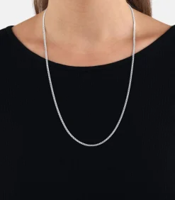 Outlet halsketting voor mannen en vrouwen, unisex, 925 Sterling zilver Heren Kettingen