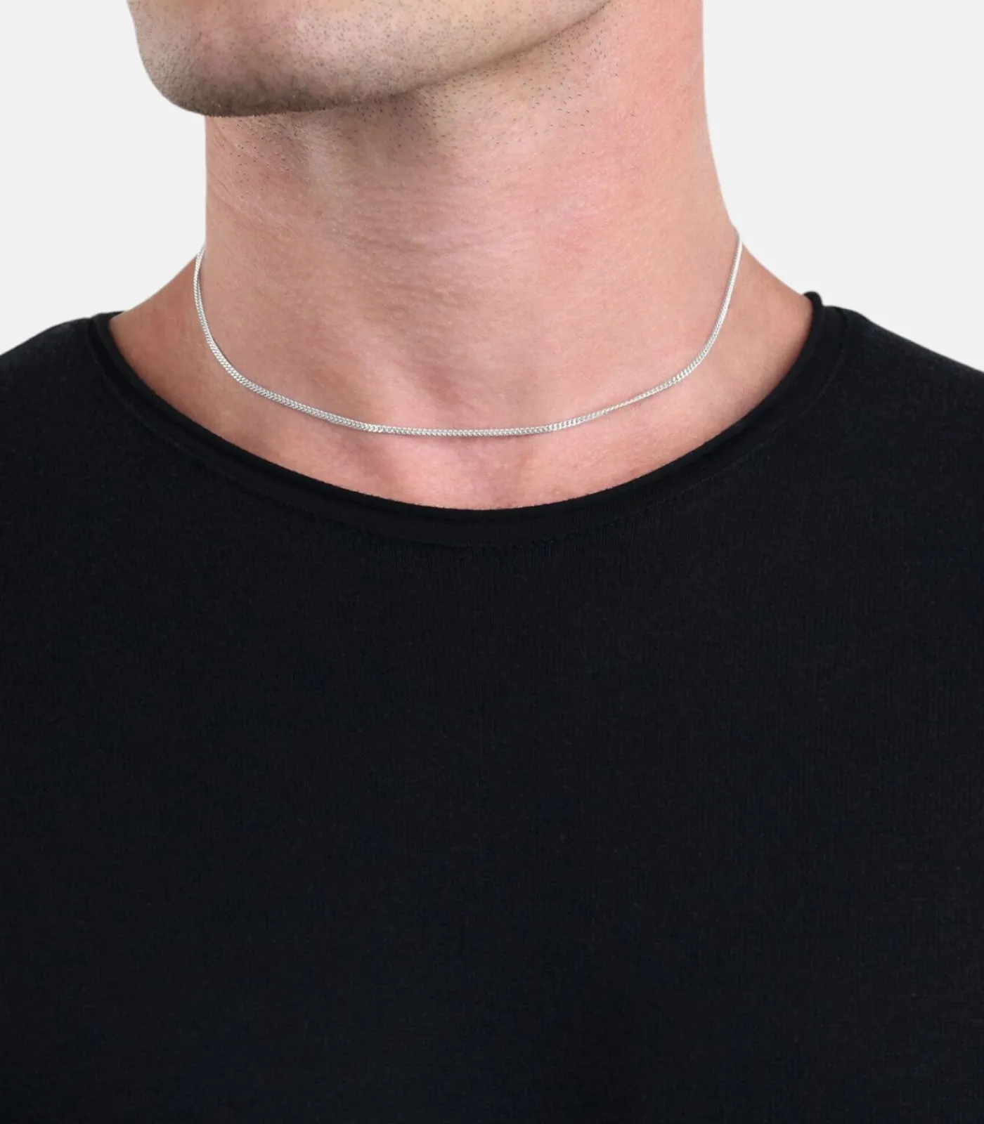 Discount halsketting voor mannen en vrouwen, unisex, 925 Sterling zilver Heren Kettingen