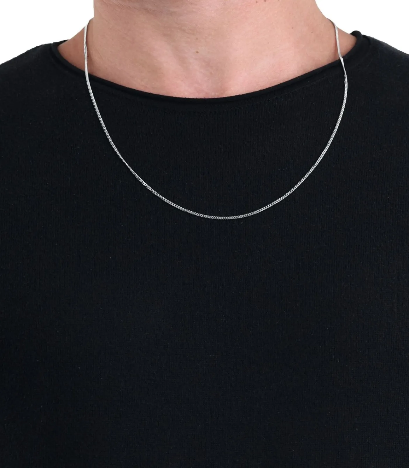 Hot halsketting voor mannen en vrouwen, unisex, 925 Sterling zilver Heren Kettingen