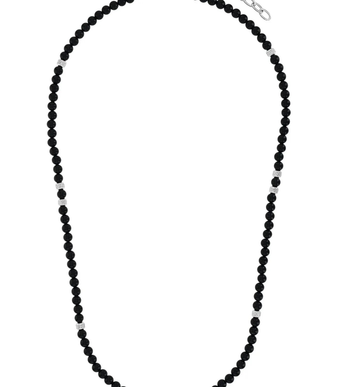 Heren Amor Halsketting voor mannen, roestvrij staal, agaat