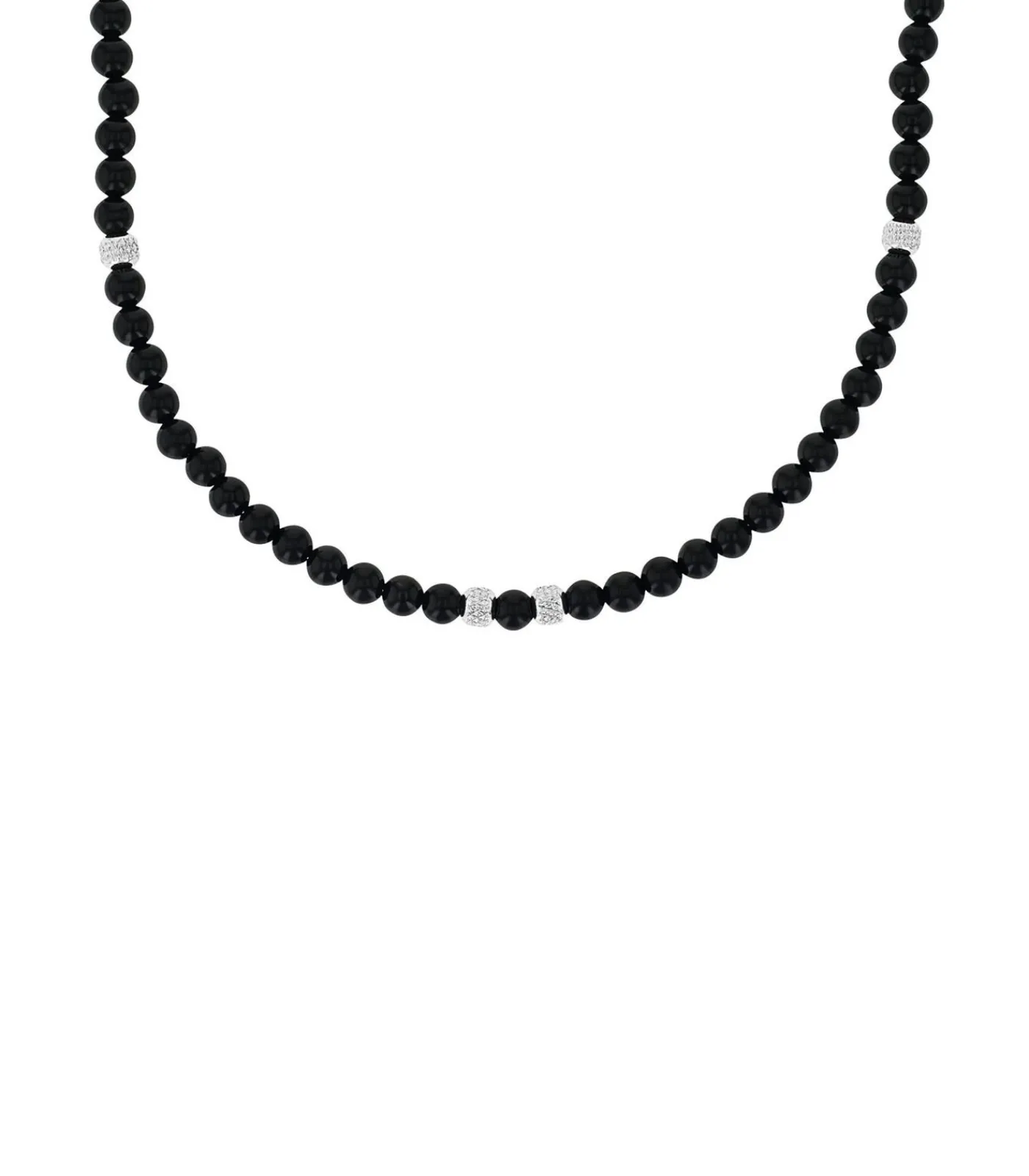 Heren Amor Halsketting voor mannen, roestvrij staal, agaat