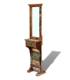 vidaXL Halspiegel 47x23x180 cm massief gerecycled hout