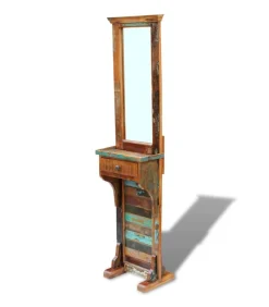 vidaXL Halspiegel 47x23x180 cm massief gerecycled hout