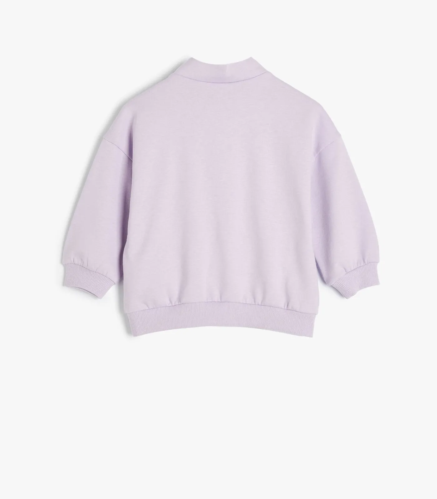 Kinderen Koton Halve ritssluiting Met drukwerk Sweatshirt