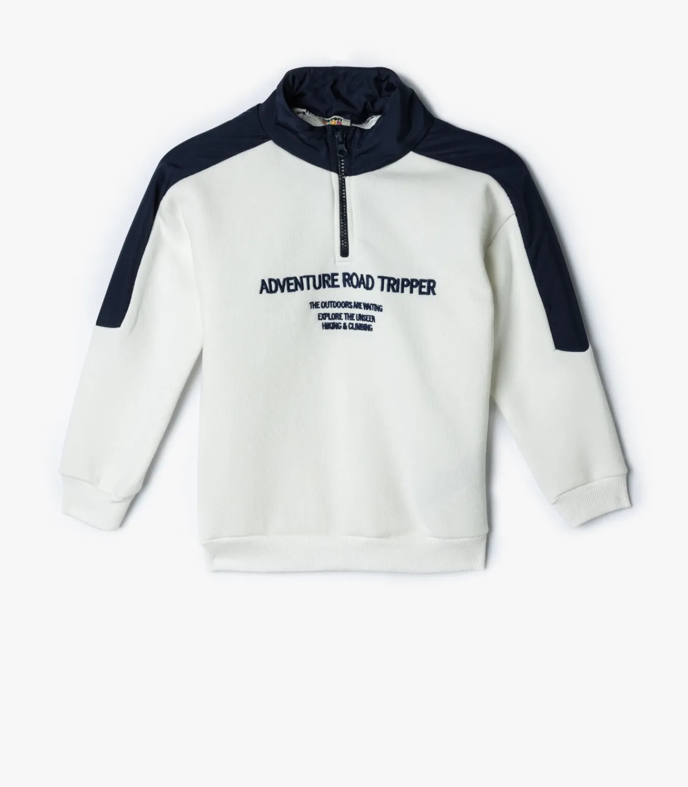 Best Halve ritssluiting Met kleurblokken Sweatshirt Kinderen Truien & Vesten