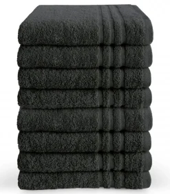 Byrklund Handdoek 70 x 140 Antraciet - 6 stuks