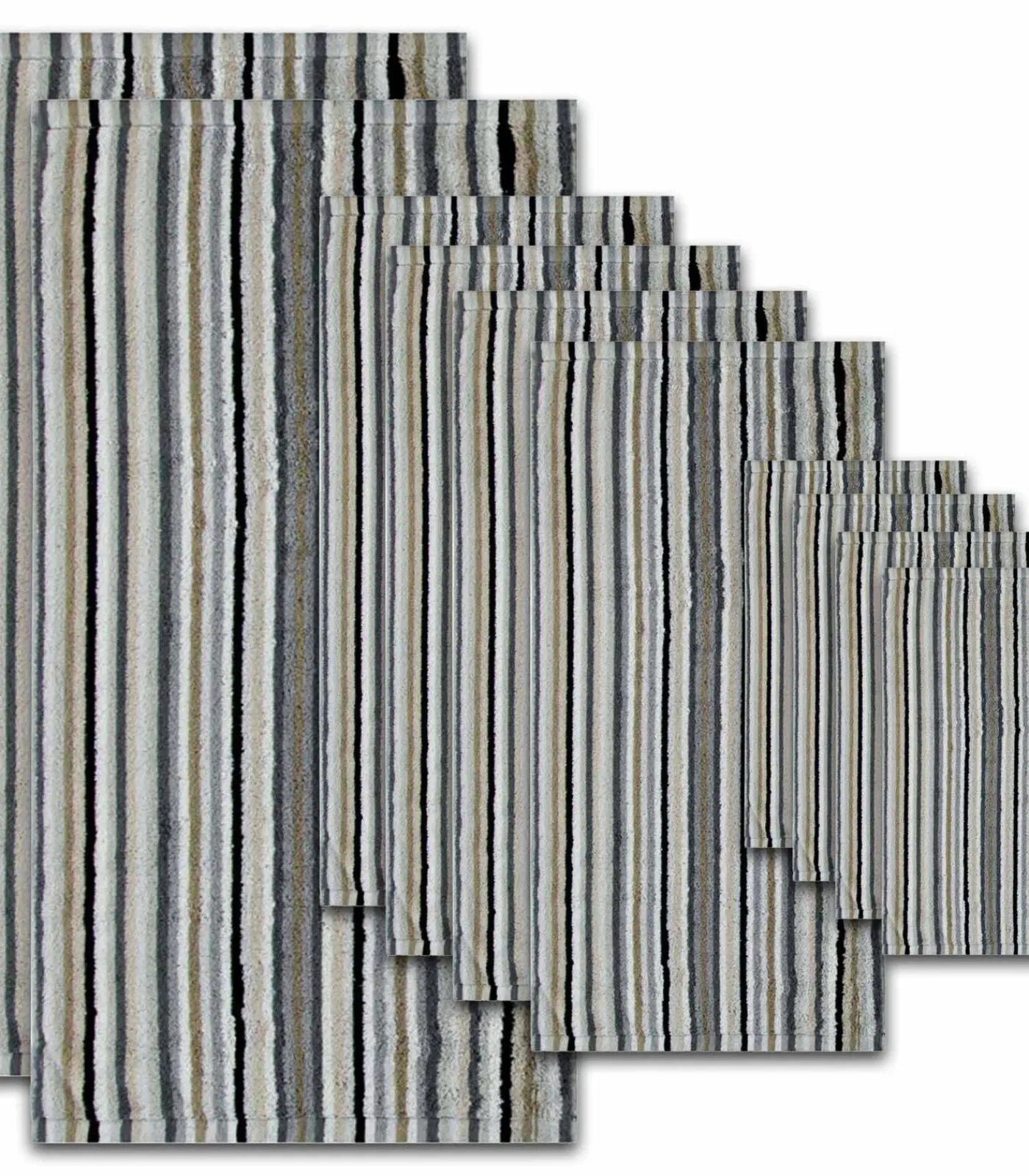 Handdoek Life Style Stripes Set van 10, Set van 1 Handdoeken