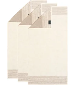 Cawoe Handdoek Luxury Home Two-Tone Set van 3