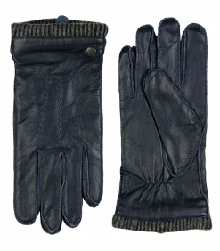 Heren Laimbock Handschoenen Blauw