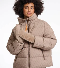 Clearance Handschoenen in imitatiebont Haver OS DAMES Sjaals