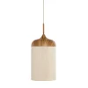 Light & Living Hanglamp Dania - Naturel/Crème - Ø16cm