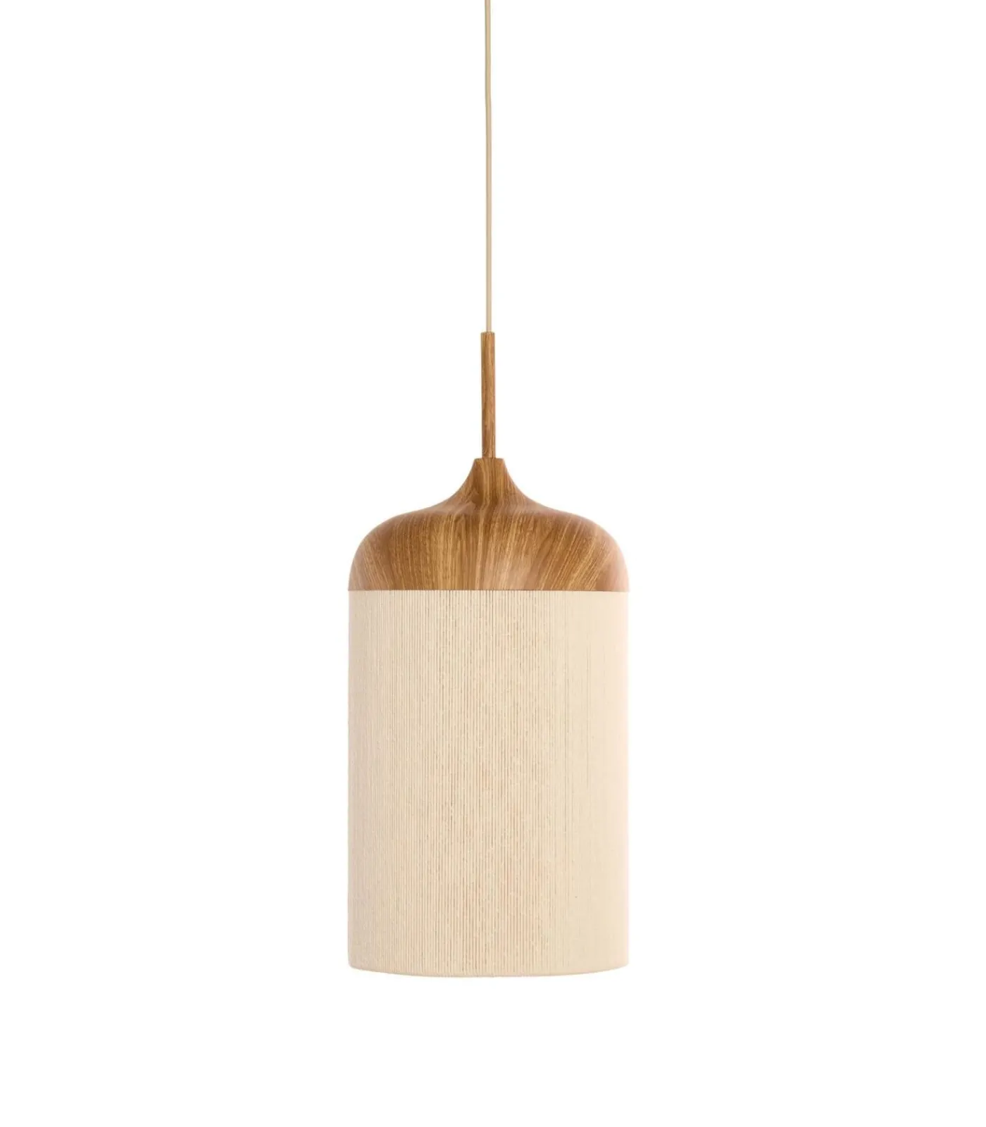 Light & Living Hanglamp Dania - Naturel/Crème - Ø16cm
