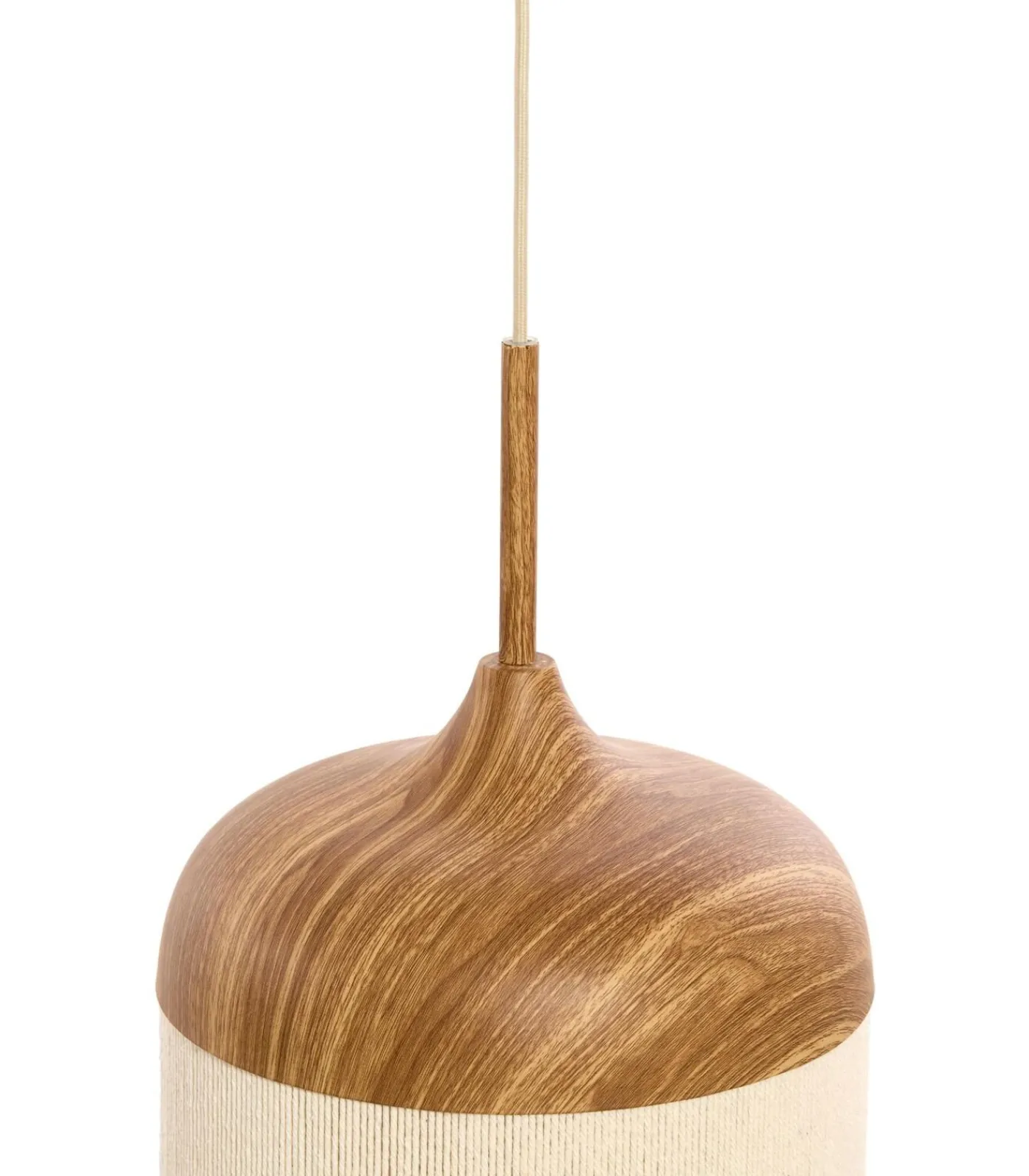 Light & Living Hanglamp Dania - Naturel/Crème - Ø16cm