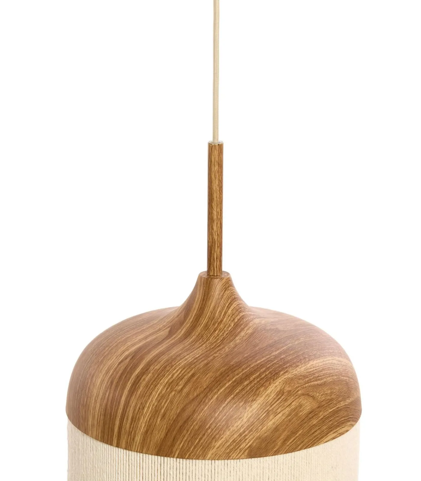 Light & Living Hanglamp Dania - Naturel/Crème - Ø22cm