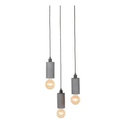 Outlet Hanglamp Fresco 3-Lichts 30x30x120 cm Hanglampen