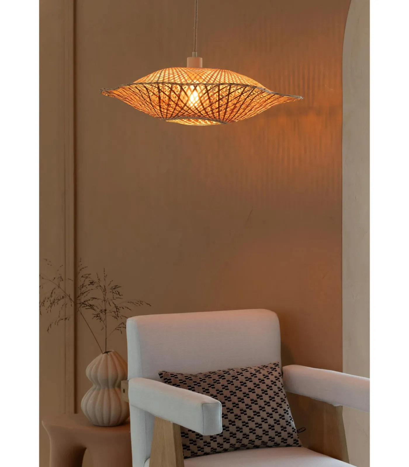 New Hanglamp Madura - Naturel - Ø17cm Hanglampen