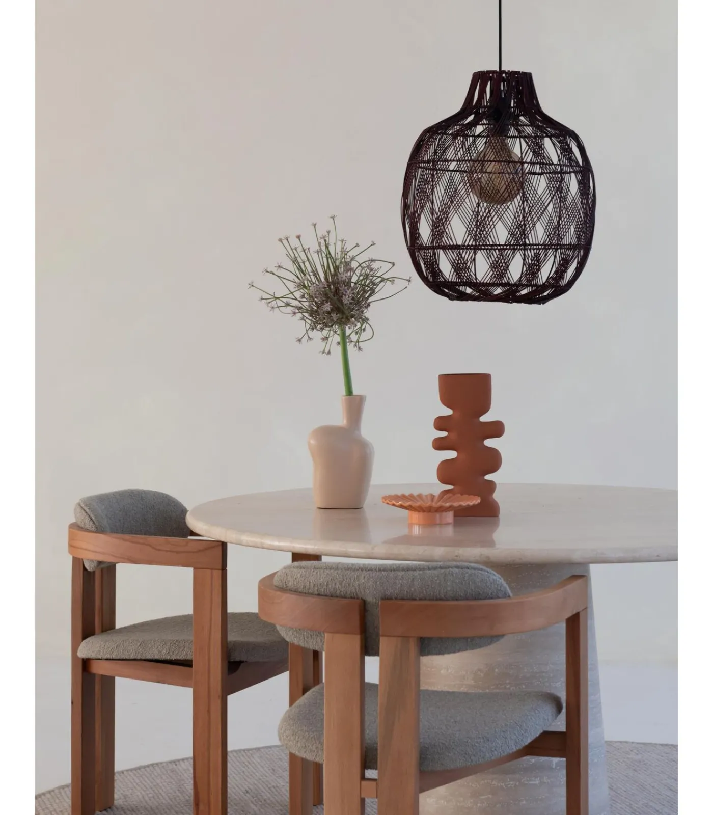 GOOD &MOJO Hanglamp Mendoza - Bordeaux - Ø40cm