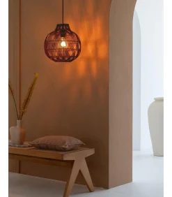 Best Hanglamp Mendoza - Bordeaux - Ø35cm Hanglampen