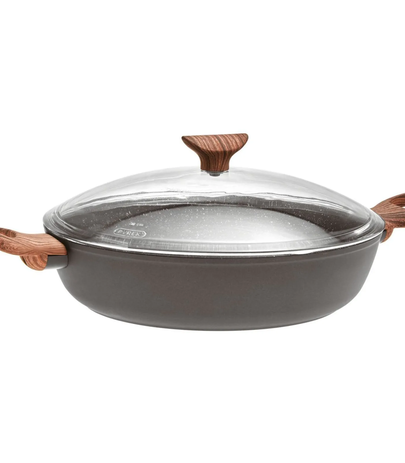 Sambonet Hapjespan Rock 'n' Rose - Zwart - ø 28 cm / 3.6 liter - standaard anti-aanbaklaag