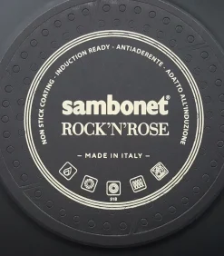 Sambonet Hapjespan Rock 'n' Rose - Zwart - ø 28 cm / 3.6 liter - standaard anti-aanbaklaag