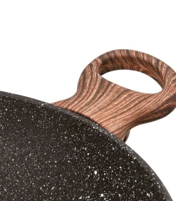 Sambonet Hapjespan Rock 'n' Rose - Zwart - ø 28 cm / 3.6 liter - standaard anti-aanbaklaag