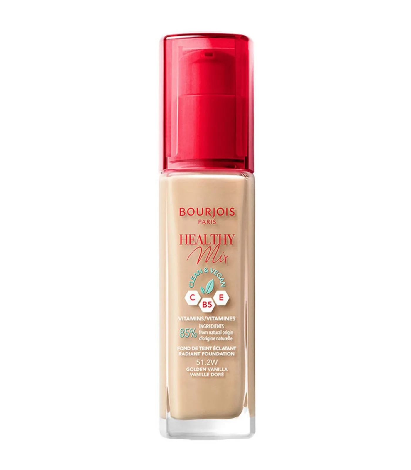 Bourjois Healthy Mix Clean Foundation - 51.2W Vanille Dorée