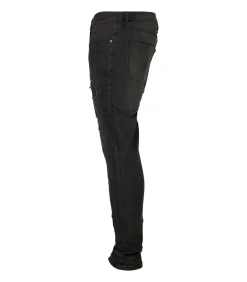 Hot HEAVY DESTROYED - Jeans - Zwart Lak Heren Jeans