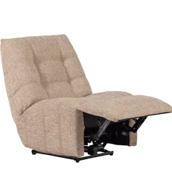 WOOOD Hein Relaxfauteuil Elektrisch - Geweven Stof - Naturel Melange