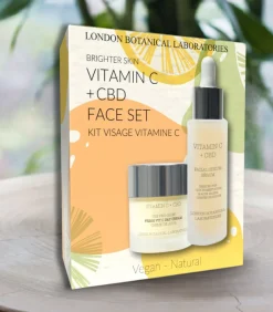London Botanical laboratories Helderdere huid CBD + Vitamine C Anti-Aging Gezichtsset