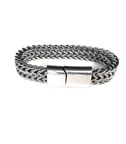 Outlet heren armband gevlochten metaal Heren Armbanden