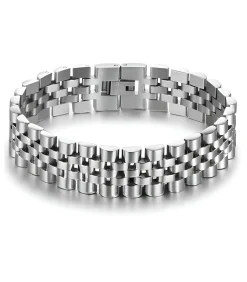 Hot Heren Armband Jubilee - Zilver Kleurig - Staal Heren Armbanden