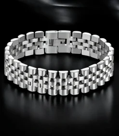 Hot Heren Armband Jubilee - Zilver Kleurig - Staal Heren Armbanden