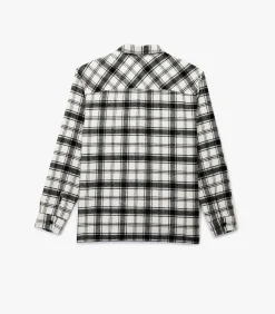 Heren Koton Heren Flanellen Overhemd Lang Geruit Met Knoopsluiting