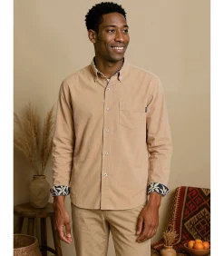 Heren J&JOY Heren grijs denim overhemd met zak