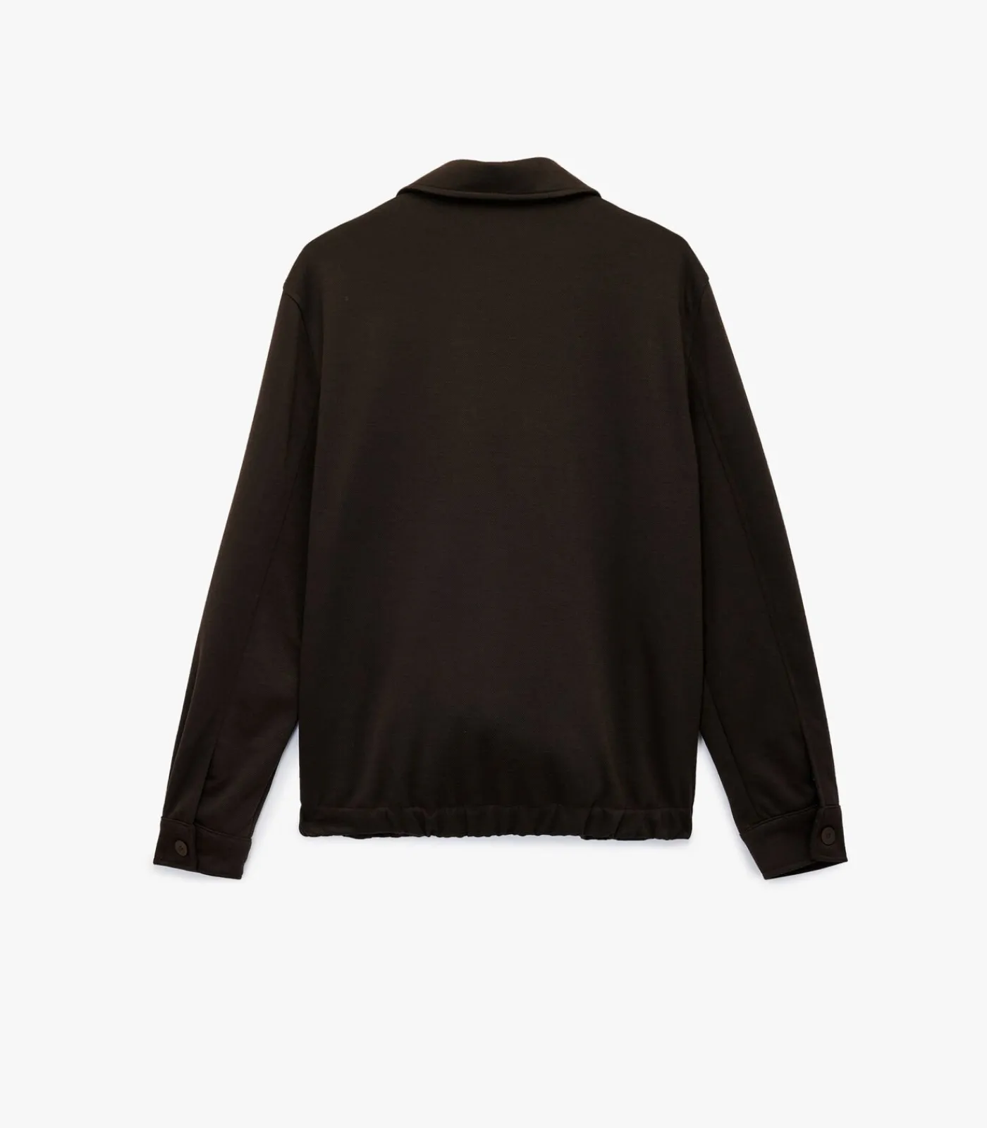 Heren Koton Heren Jas Viscose Blend Rits Zakdetails