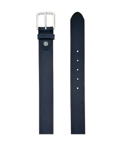 Outlet heren riem leer donkerblauw 40mm Heren Riemen