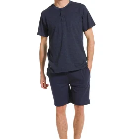 Heren Pastunette Heren shortama - stripes - NOS - Katoenen zomer pyjama