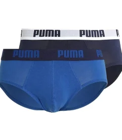 Outlet Heren slips 2-pak- True Blue - Elastisch katoen Heren Slips